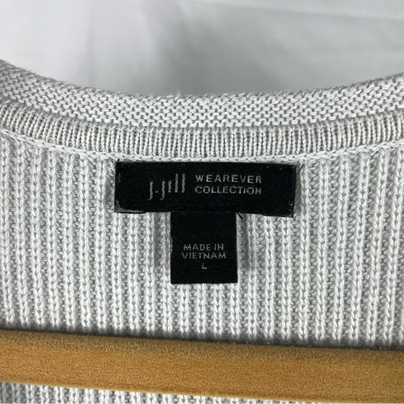J.Jill WEAREVER Collection Tunic Sweater Gray Ribbed - Picture 7 of 11